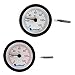 Produktbild Lantelme 6760 Kapillarthermometer Set mit je 1,55 Meter Fühlerlänge für Heizung - Kessel - Kaltwasser - Analog Thermometer mit Skala in rot und blau