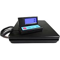 Nohlex Paketwaage 50kg/2g. Robuste Plattformwaage/Briefwaage inkl. Netzteil. Abnehmbares beleuchtetes Display