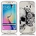 Produktbild Hülle Galaxy S6 Edge Hülle, Samsung Galaxy S6 Edge Hülle TPU Case Schutzhülle Silikon Case,Niedliche Cartoon Malerei Durchsichtige Rückschale und TPU Bumper Handy Tasche Case Cover Etui für Samsung Galaxy S6 Edge + Staubstecker (O11)