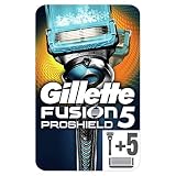 afeitadora gillette a pila 5 hojas de precisión que ayudan a reducir la presión por hoja, para un afeitado más cómodo (en comparación con Mach3)