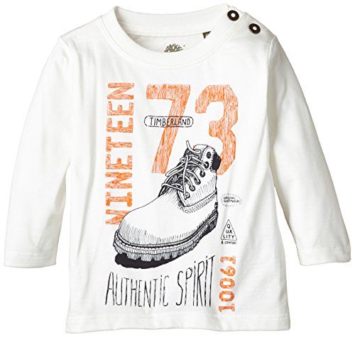 Timberland Baby-Boys T05F08 Long Sleeve Polo T-Shirt, Beige (Offwhite), 3-6 Months (Manufacturer Size:06 Months)