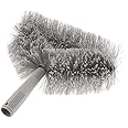 TARGET HYGIENE Triangle Cobweb Brush Ceiling Fan Corner Cobweb Brush Duster Cleaner Cleaning Tool (Grey)