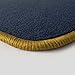Produktbild Eight Tec Handelsagentur V312ET_16185 Passgenaue Velours-Fußmatten Dunkelblau und Rand in Gold - Fahrzeugtyp in der Artikelbeschreibung beachten!