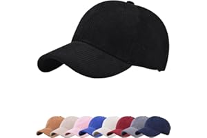 Cozyan Winter Baseball cap Cappello Invernali Cappellino in Poliestere Cappellino da Baseball Classic Unisex Cappello da Sole in Velluto a Coste Regolabile con Visiera Curva Berretto per Sport Caldi