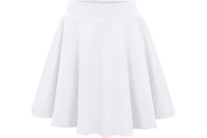 Eisnnu Mädchen Rock Kinder Tennisrock mit Shorts Elastische Taille A Linie Dehnbarer Kinder Freizeitröcke Minirock Schuluniform