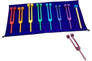 Sknrlko Juego de diapasón de chakras para la curación, la terapia de sonido y el mantenimiento de la armonía del cuerpo, la mente y el alma