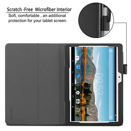 Artizlee 10 Zoll Tablet PC ATL-21 Hülle Case- Infiland Slim Fit Folio PU-lederne dünne Kunstleder Schutzhülle Cover Tasche für 10.1″ Android Tablet-PC Inklusive Artizlee 10 Zoll (10.1″) Tablet PC ATL-211024×600, WEW-1 10,1″ Zoll Pad Tablet PC, 2016 Newest DHL Metal Tablet PC ( Überprüfen Sie bitte die Details der kompatibelen Tablet-Modell-Liste in Produktbeschreibung)(Schwarz) - 5