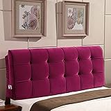 Stoff: Samt VERCART Wedge Pillow Bed Wedge Pillow Sofa Rückenlehne Kopfkissen, Keilkissen,Rückenkissen, Fernsehkissen, Ergokissen Weich Lesekissen Stützkissen Bettkissen Rose Red 200cm