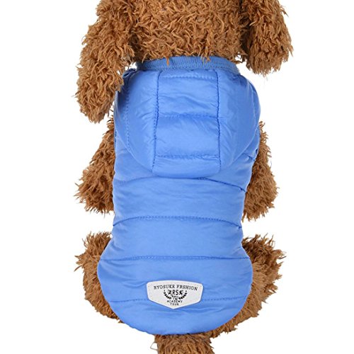 Ropa para mascotas ,RETUROM Abrigo grueso invierno acolchado caliente chaleco ropa para mascotas