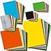 Produktbild TATMOTIVE Bastelpapier Set bunt 8 Farben x 6 Formate je 5 Blatt = 240 Blatt, 120g farbiges Tonpapier