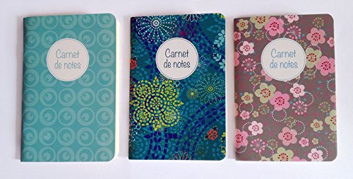 Download Lot de 3 carnets de notes 10 x 15 cm, 64 pages, coins ronds, papier haut de gamme Download Lot de 3 carnets de notes 10 x 15 cm, 64 pages, coins ronds, papier haut de gamme