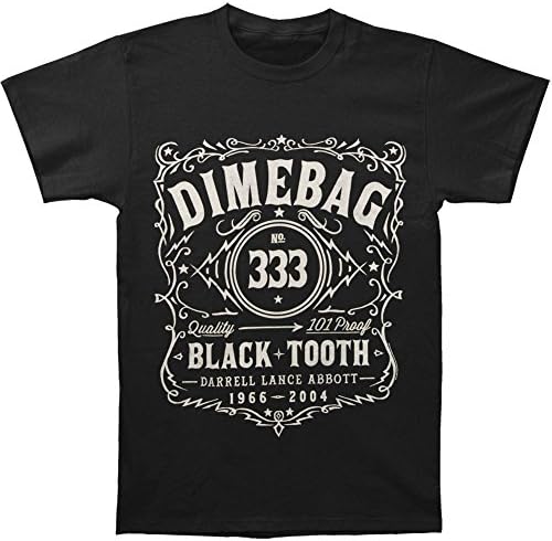 Dimebag Darrell Men's Whiskey Dimebag Darrell T-shirt (Medium)