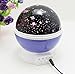 New Generation Sun And Star lighting Lamp 4 LED beads 360 Degree Romantic Lamp Relaxing Mood Light Projector Baby Nursery Bedroom Children Room and Christmas Gift (Blue)