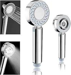 FEELING MALL Handheld Showerheads, Double-Sided Spray Shower Settings Detachable Shower Head SPA shower head, Chrome Finish, Tool-Free Installation for Dry Skin & Hair