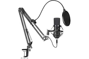 RED5 Nova Gaming Microphone USB Plug & Play Clamping Boom Arm Multiplatform Kit