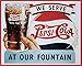 Produktbild Crystal Art Sign Of The Times We Serve Pepsi Metal Sign, 12 x 15 by Crystal Art