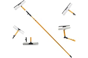 LIZAA 3.5m Heavy Duty Telescopic Window Cleaner for window and Glass Cleaning Extendable Long Squeegee Conservatory Pole
