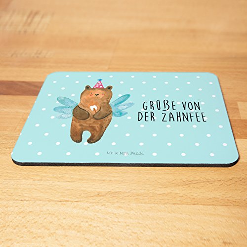 Mr. & Mrs. Panda Mauspad Druck Zahnfee Bär – 100% handmade & handbedruckt – Zahnfee, Fee, Milchzahn, Erster Zahn Mouse Pad, Mousepad, Computer, PC, Männer, Mauspad, Maus, Geschenk, Druck, Schenken, Motiv, Arbeitszimmer, Arbeit, Büro Zahnfee, Fee, Milchzahn, Erster Zahn - 3