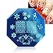 JACKY Christmas DIY Image Stamping Plates Manicure Template Nail Art Plate