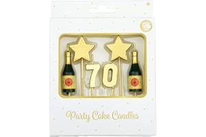 PD-PARTY Candles torta di compleanno - 70 anni