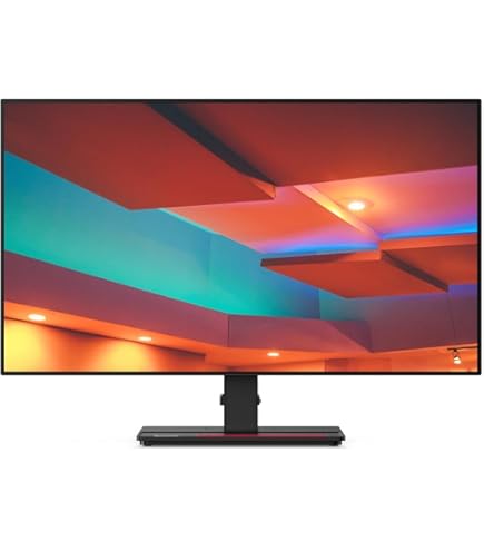 Lenovo Thinkvision P27H-10 Monitor, Black : Amazon.co.uk