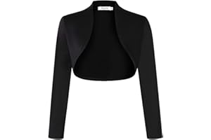 KOJOOIN Coprispalle Donna Bolero Cardigan Corto Bolero da Donna Festivo Elegante Giacca a Spalla