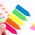 URBAN BOX Tape Flags,Page Markers,100 pcs Arrow Flag Tabs Colored Sticky Notes for Page,School,Home,Office,Classroom,Notebook Fluorescent Self Sticky Notes PVC - 7.5 cm x 5 cm x 0.3 cm(Multicolor)