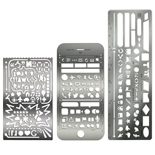 Touch Life Web UI UX Metall Vorlagen Set of 3