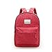 Produktbild Evay Leisure Series Vintage Style Canvas Rucksack Baumwollstoff Beiläufige Schulrucksack Outdoor Freizeit Daypacks Casual Backpack für Damen und Herren Rot