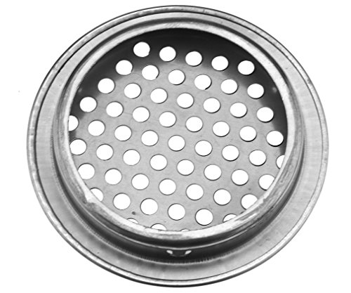20 x65mm Luftgitter Rund Kamin Lüftungsgitter Edelstahl Silber Cover Mesh Löcher - 5
