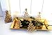 Produktbild Baumschmuck Tanne Weihnachtsdeko Tannenbaum Baum gold Glitzer Christbaumschmuck Streudeko X-mas !!!! 16 Stück Box !!!! Tischdeko Kranz-Deko