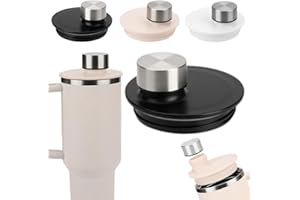 GENERISCH Auslaufsicherer Deckel für Stanley, verschüttsicherer Ersatzdeckel für Stanley 1,2 Liter, wiederverwendbarer Becherdeckel mit Weithals für Reisen, Deckelersatz mit Strohhalm-Abdeckung für 1,2 Liter