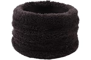 Pesaat Winter Schal Kinder Erwachsene Rundschal Mädchen Jungen Loop Schal aus Dicke Fleece Warmer Schlauchschal Flauschig Schal Damen Herren