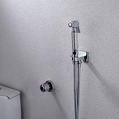 Sunny Key | Equipment for bathrooms:Bathroom/Toilet Portable Shattaf Bidet Shower Faucet / Thermostatic Faucet Valve And 150 cm Stainless Steel Hose Included