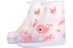 ACMEDE Regenüberschuhe Wasserdicht Überschuhe Wiederverwendbar Rutschfester Schuhüberzieher,Optimal vor Regen,Schnee und Matsch geschützt für Unisex-Kinder