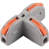 JOYELEC 15 Pieces T11 Electrical Connectors, 1 Input and 2 Output, Suitable for 0.08-2.5(4.0) mm&sup2; Cables, 250V, 32A, Compact