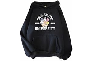 EAST-HAI-BUY Kpop Skzoo Stray Kids Hoodies Niedlicher Cartoon Kapuzenpullover Frauen Männer Pullover Streetwear Top Harajuku Lässiges Kapuzen-Sweatshirt Paar Kleidung