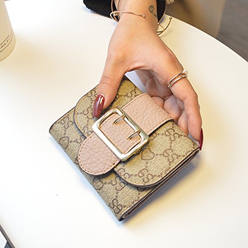 Llzzpqb Wallet Coin Birthday Gift Valentine Decorative Short Triple Fold Ms Small Wallet Fold Multiple Card Female Megaphone Clip Pink Buy Online In Angola At Angola Desertcart Com Productid