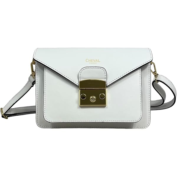 Cheval Firenze Borsa A Mano Giulia In Vera Pelle Made In Italy, 25x21,5x13,5 Cm, Con Tracolla E Scomparti, Oro