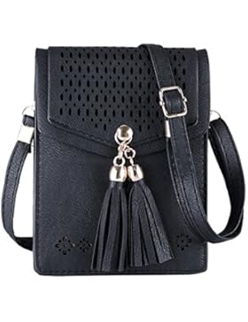 Mini Women Shoulder Bag Universal PU Leather Phone Bag Message Small Handbags with Adjustable Shoulder Strap Cellphone...