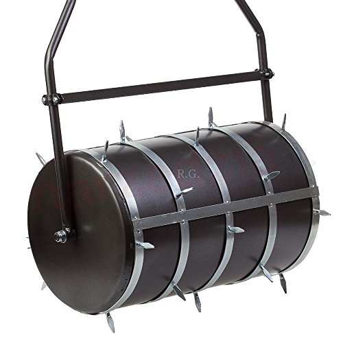 Rasen – Aerator für Walze Rasenlüfter Gartenwalze Farbe silber - 3