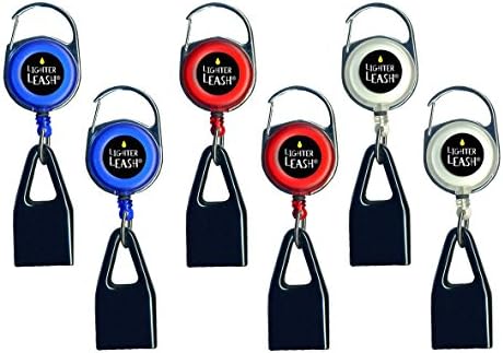 6 Lighter Leash Premium Clip Retractable lighter holder (6 peaces)