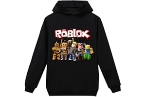 TEMOLIE Roblox Hoodie Boys Sweatshirt YouTuber Teen PS4 Game Character Tops Girls Casual Pullover Long Sleeve T-shirt 4-13Y