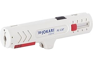 JOKARI 30161 Entmanteler für Netzwerkkabel mit dünner Auߟenisolierung, weiss L 124 x B 35 x H 25 mm