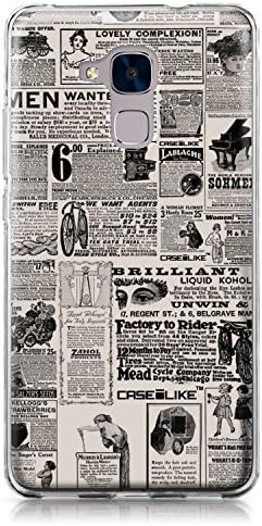 CASEiLIKE Honor 5C case, Honor 7 Lite case, GT3 case, Vintage Newspaper Advertising 4818 Pattern TPU Case Bumper Snap-on Back Cover for Huawei Honor 5C / Honor 7 Lite / GT3