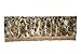 Violet Linen Silky Bloom Window Valance, 60" x 15", Gold
