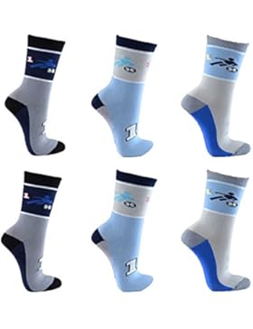 Jungen Socken,6 Pack,Motiv Fussball