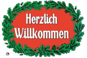 Everflag Kartonschild Herzlich Willkommen