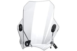 HNJZLU Motorcycle Windshield Windshield Motorcycle Universal Windscreen Motorbikes Deflector (Color : Clear)
