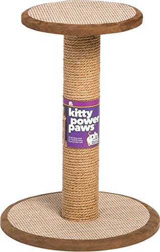 PREVUE PET PRODUCTS Kitty Power Paws Round Post con Piattaforma, Naturale